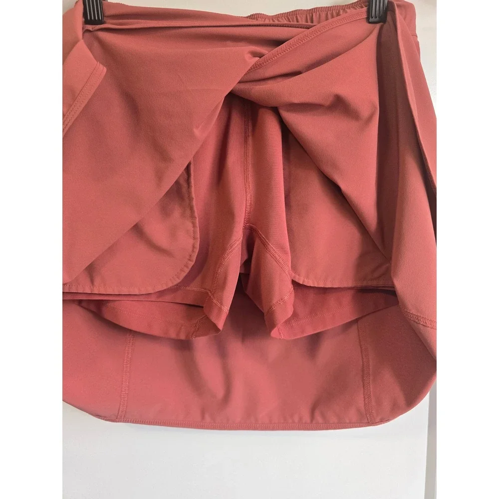 Patagonia Women Rosewood Pink Active Skort Hiking Travel Skirt with Liner Shorts - Picture 7 of 14
